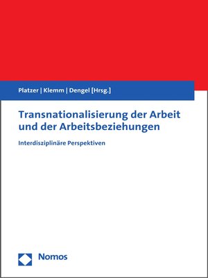 cover image of Transnationalisierung der Arbeit und der Arbeitsbeziehungen